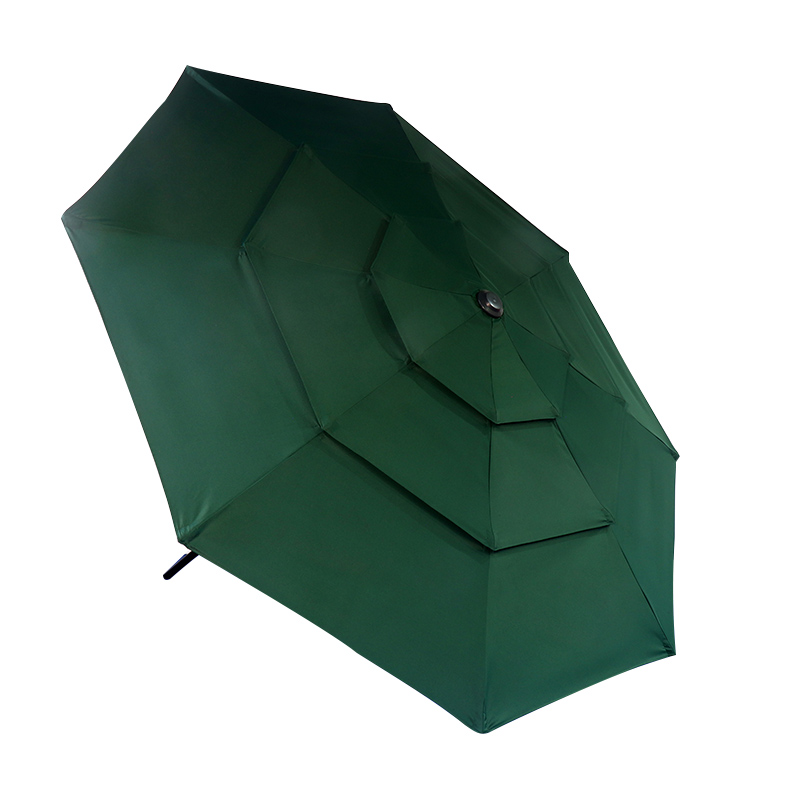 Round Three-Layer High-End Luxury Wind-Resistant Pillar Umbrella