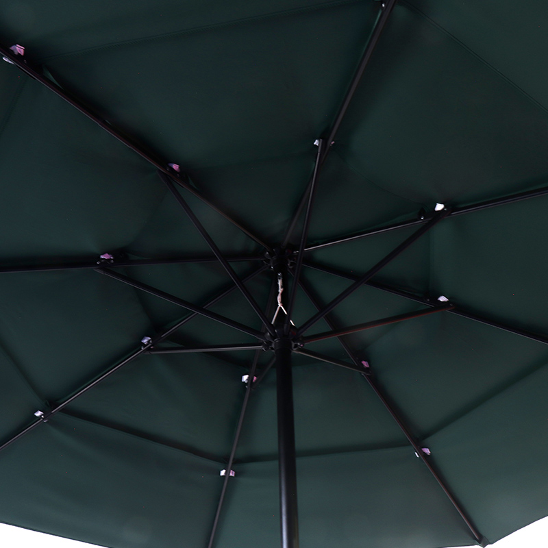 Round Three-Layer High-End Luxury Wind-Resistant Pillar Umbrella