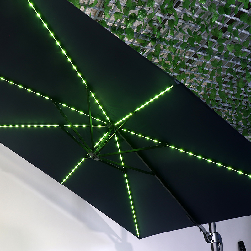 Large Colorful Solar Light With Casual Roman Umbrella