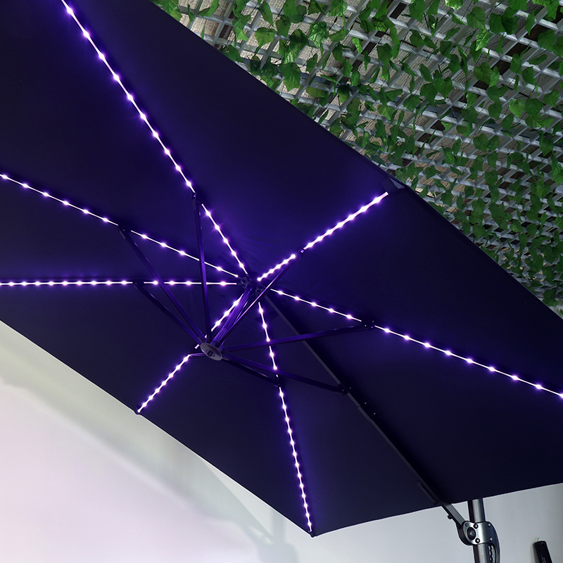 Large Colorful Solar Light With Casual Roman Umbrella