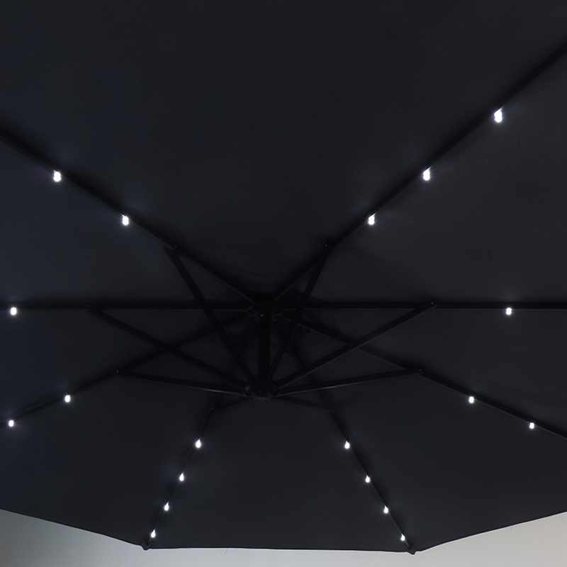 Commercial Solar Lamp Bead Cantilever Banana Umbrella