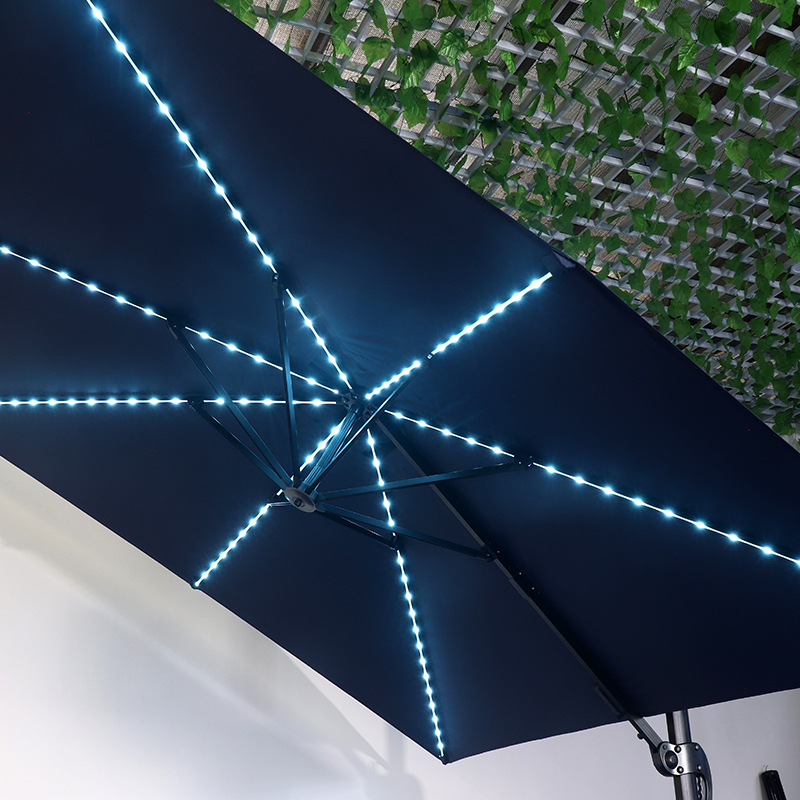 Large Colorful Solar Light With Casual Roman Umbrella
