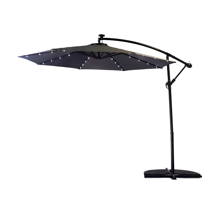 Commercial Solar Lamp Bead Cantilever Banana Umbrella
