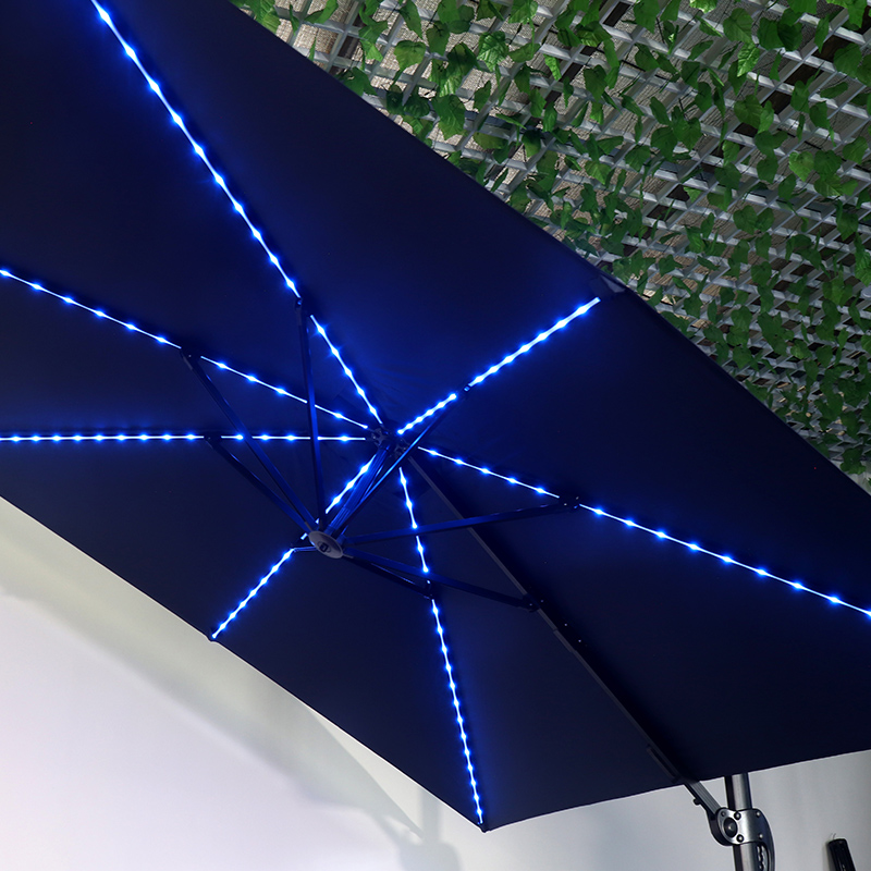 Large Colorful Solar Light With Casual Roman Umbrella
