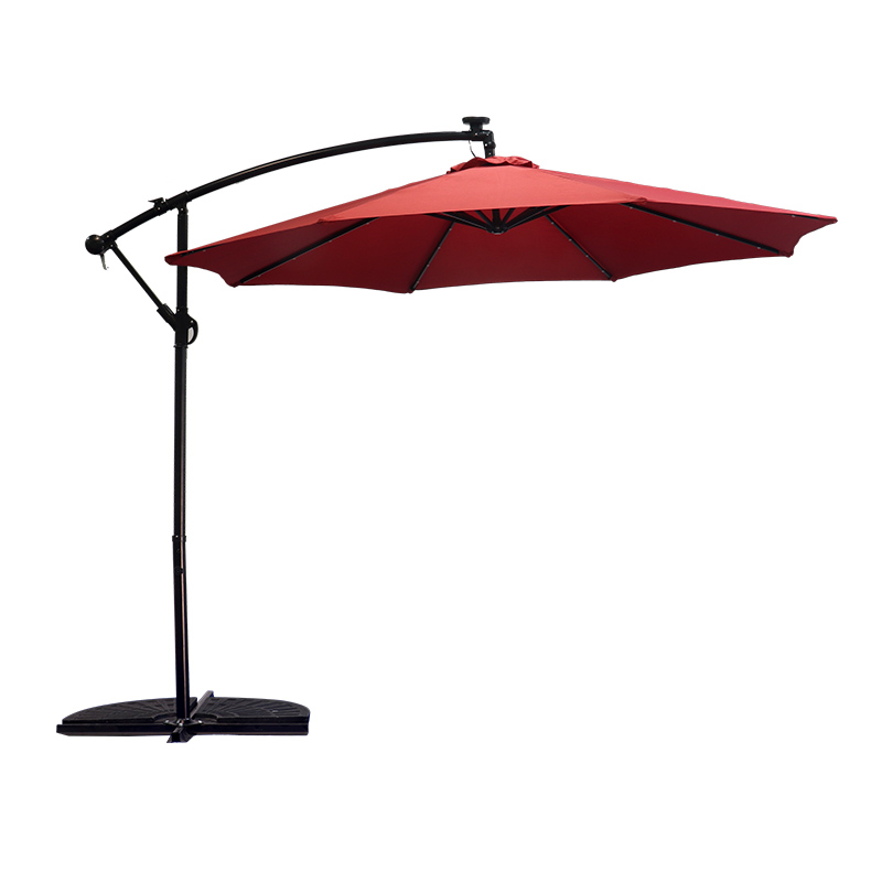 Commercial Solar Lamp Bead Cantilever Banana Umbrella
