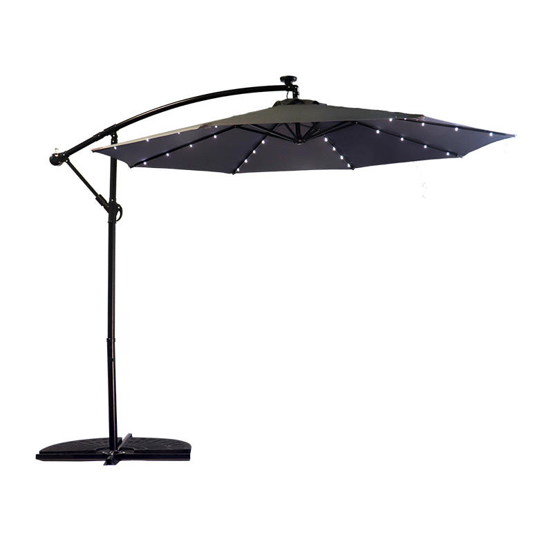 Commercial Solar Lamp Bead Cantilever Banana Umbrella